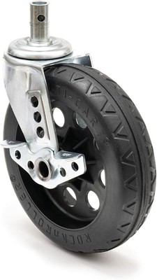 Rock-N-Roller All-Terrain Stealth Caster w/Brake 8''x2'' 2Pack for R12 Multi-Carts