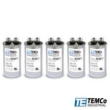 TEMCo 30 uf/MFD 370 VAC volts Round Run Capacitor 50/60 Hz -Lot-5