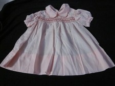 Cute Vintage Pink Vintage Smocked Girls Dress