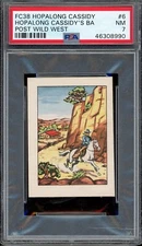 1951 FC38 Hopalong Cassidy Post Wild West #6 Hopalong Cassidy's Bar... PSA 7