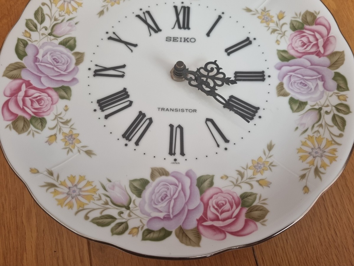 VINTAGE SEIKO TRANSISTOR PORCELAIN WALL CLOCK TA-593 | eBay