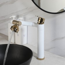 360 Swivel Spout Kitchen Sink Faucet Swing Arm Spray Single Hole Mixer Brass Tap