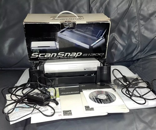 Fujitsu S1300 ScanSnap Color Image Scanner For Windows Mac