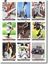 2011 LEBRON JAMES SPORTS ILLUSTRATED 9 CARD LOT "UNCUT SHEET" W/H GRINER ROOKIE