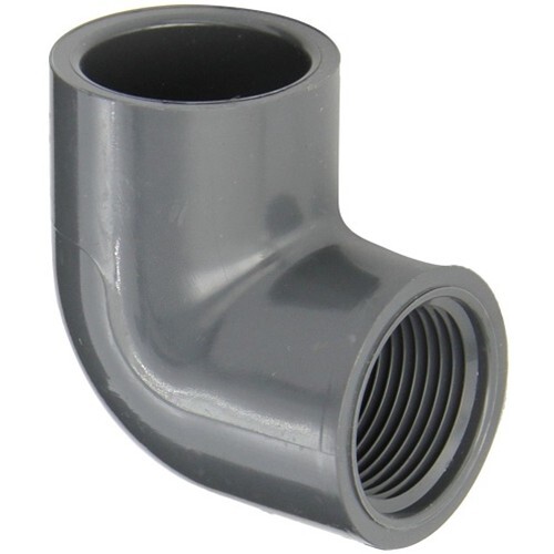 PVC 1" Sch 80 90 Degree Elbow Socket X FPT (Slip-Thread) 807-010