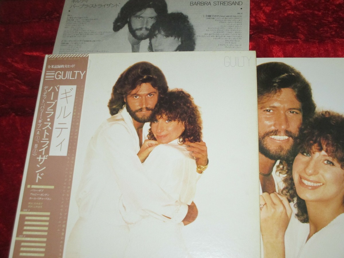 Barbra Streisand & Barry Gibb - Guilty (1980) JAPAN LP + OBI + 4p