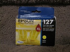 Epson T127420 Yellow Ink Cartridge Genuine  127 T127