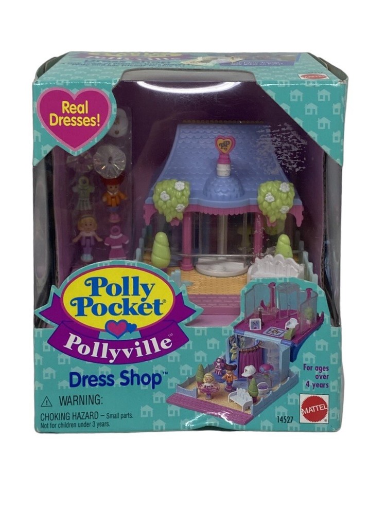 Vintage Polly Pocket Pollyville Dress Shop 1995 Bluebird Toys New In Box!