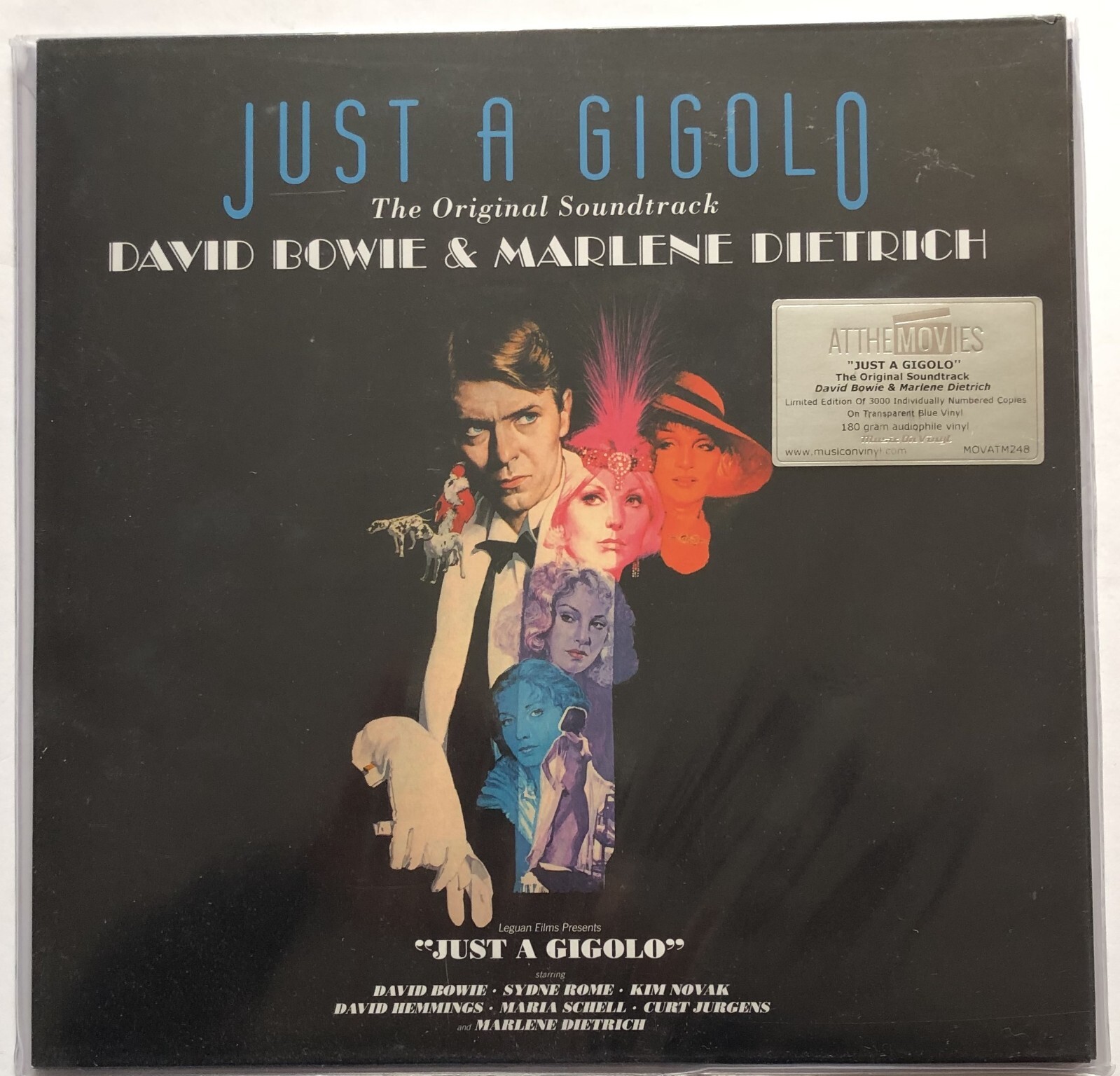 David Bowie Marlene Dietrich Just A Gigolo Soundtrack Blue Vinyl Record New