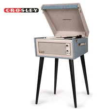 Crosley CR6233F-TN BERMUDA 2-Speed Bluetooth Turntable Record Player Tourmaline