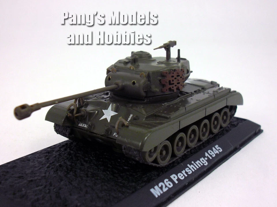 M26 (M-26) Pershing Main Battle Tank 1/72 Scale Diecast Model  by Amercom - Image 3 of 4