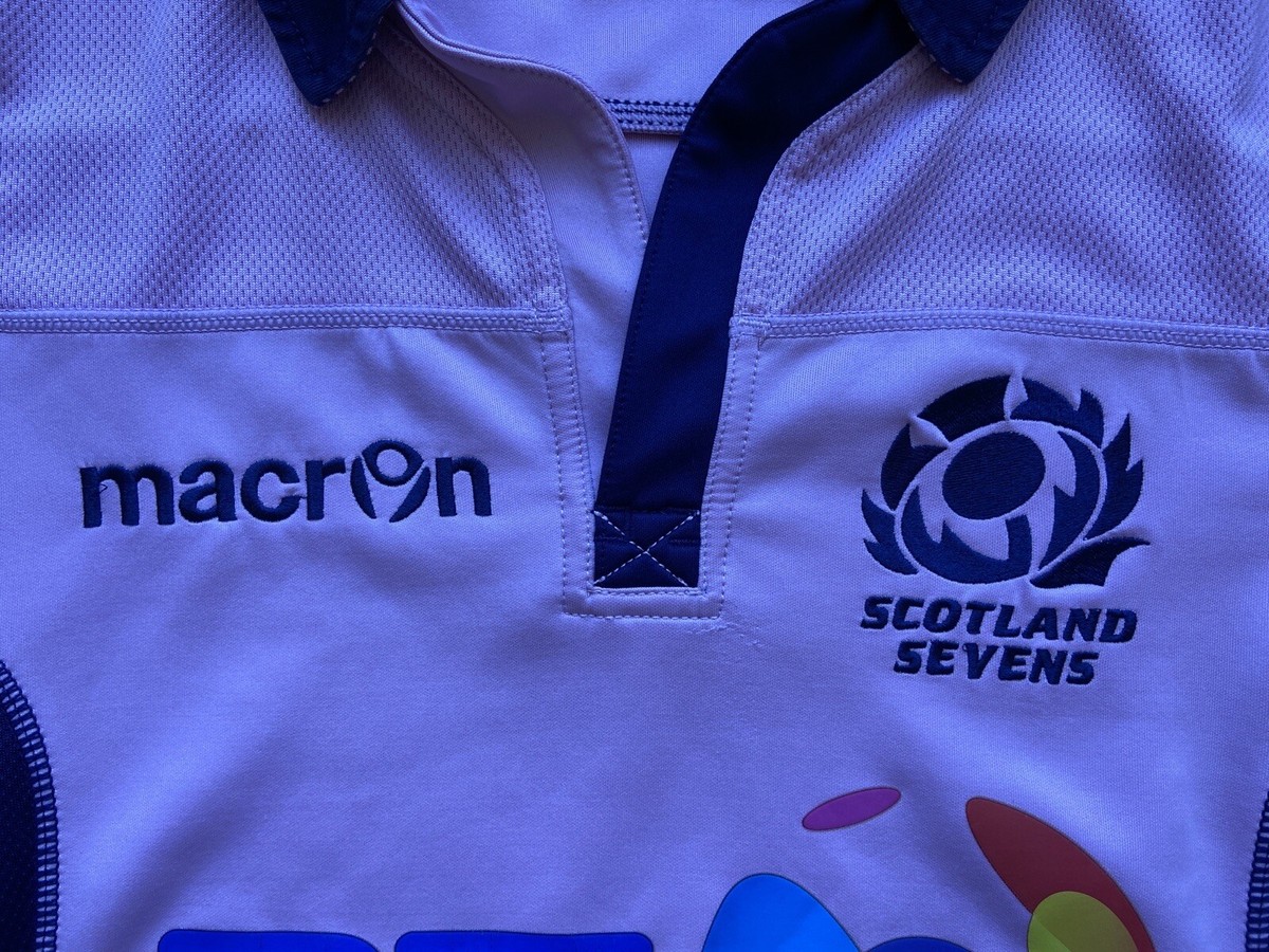 SCOTLAND 2015 2016 AWAY RUGBY SHIRT JERSEY MACRON