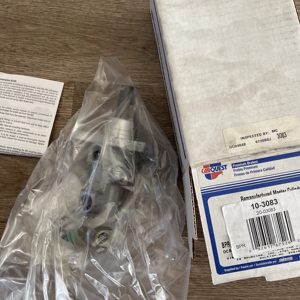 Cilindro maestro de freno-Sedán Cardone 10-3083 Dodge Stratus remanufacturado 01-06 Foto 2 de 2