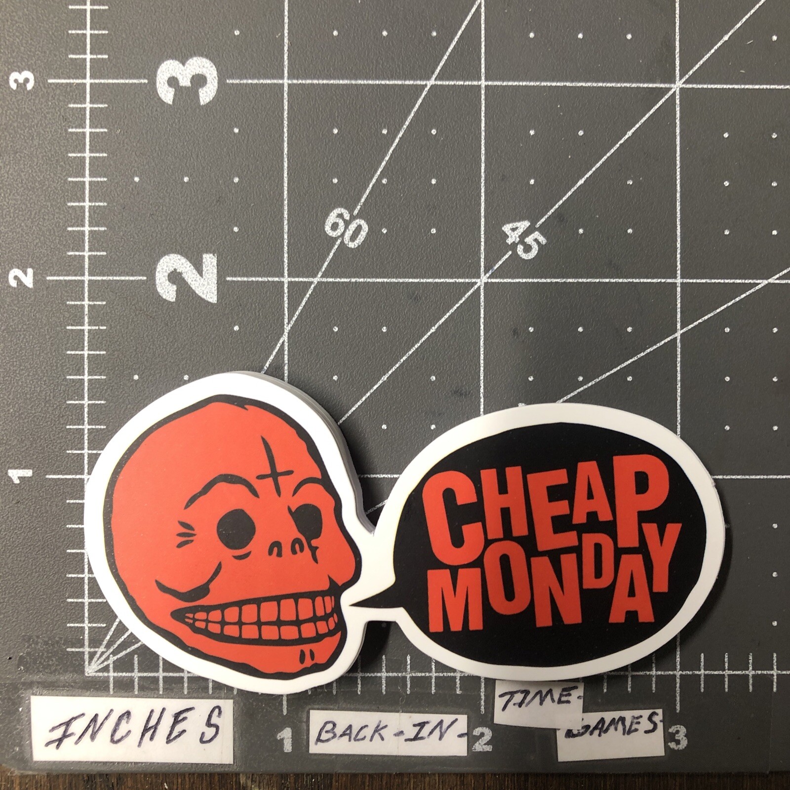 Cheap Monday Decal Sticker Skateboard Laptop Guitar Toolbox B4L