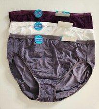 3 Vanity Fair Illumination Plus Size Hi-Cut Brief Panty Multi 13810 Sz 11/4X-NWT