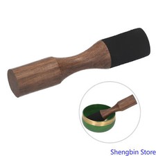 Meditation Singing Bowl Mallet Leather Wrapped Wooden Striker for Sound Healing