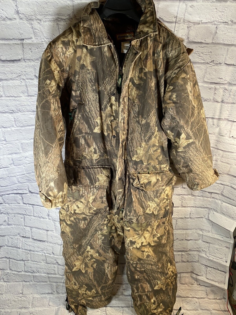 Vtg Remington Men's Sz XL Real tree Camo Hunting Coverall Jumpsuit