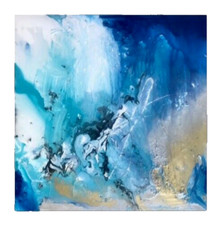 Ultra Modernes ABSTRAKTES Acryl Gemälde 90 x 90 cm Leinwand von dianeplantart.