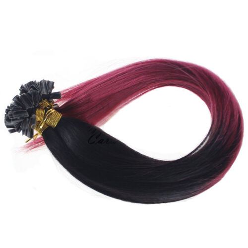 Pre Bonded Keratin Glue Fusion U Tip Echthaar Extensions Fashion Style USA - Bild 53 von 64