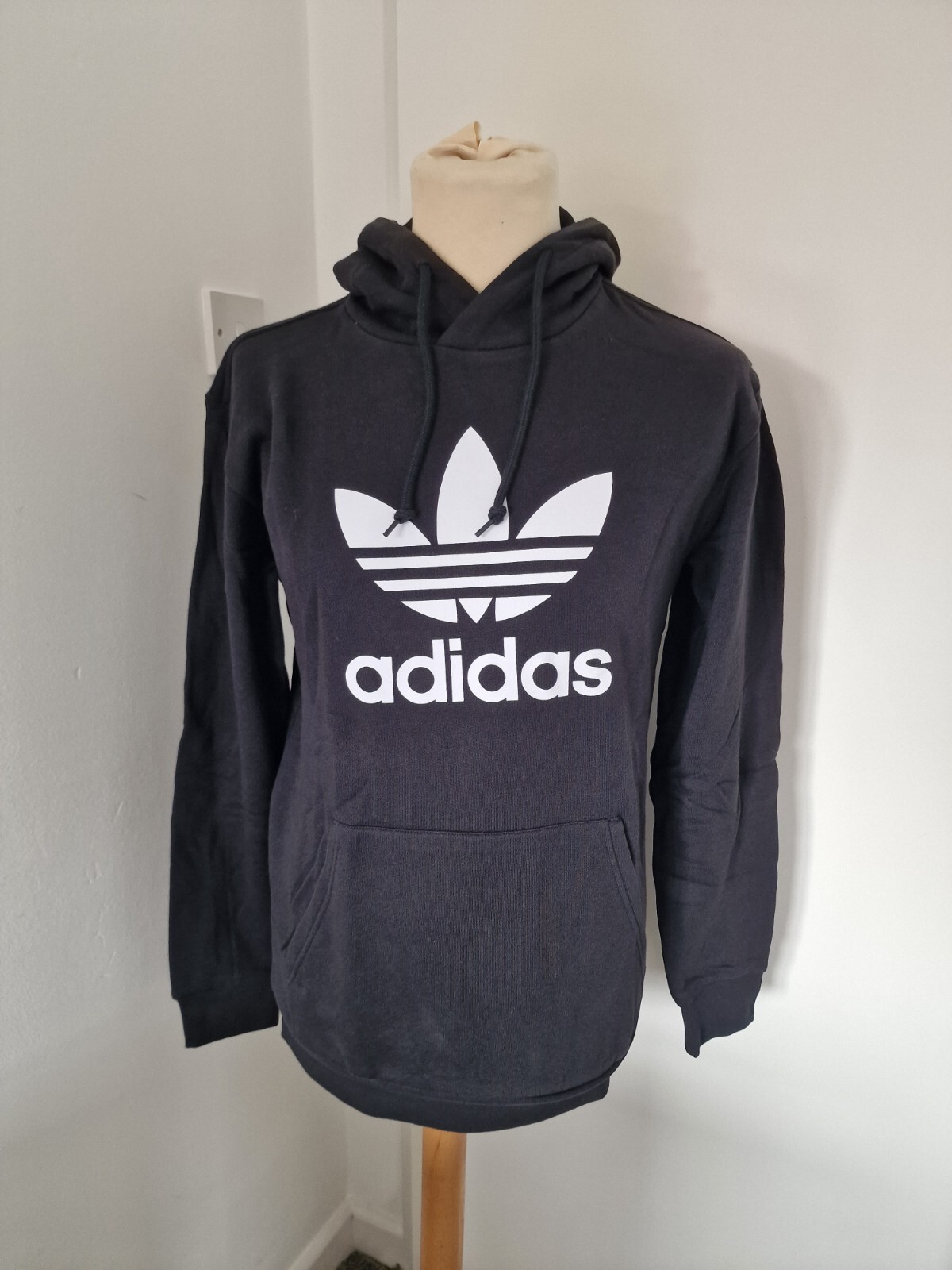 Adidas Originals Mens Trefoil Hoodie. New With Tags. Small. Black. RRP £55