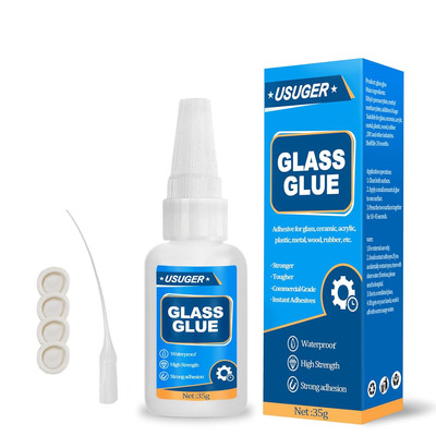 Glass Glue - 35G Super Fast-Curing Adhesive for Plastic, Ceramic, Wood, Metal, G