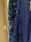 NWT Exquisite Scala Blue Cocktail Suit Jacket Plus Size 3X Beaded Sequins Button — photo 6