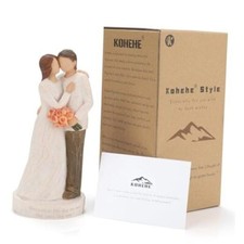 Gifts for Her Wife Girlfriend, 6.7“ Handmade Couple Figure Weddings Gifts, 