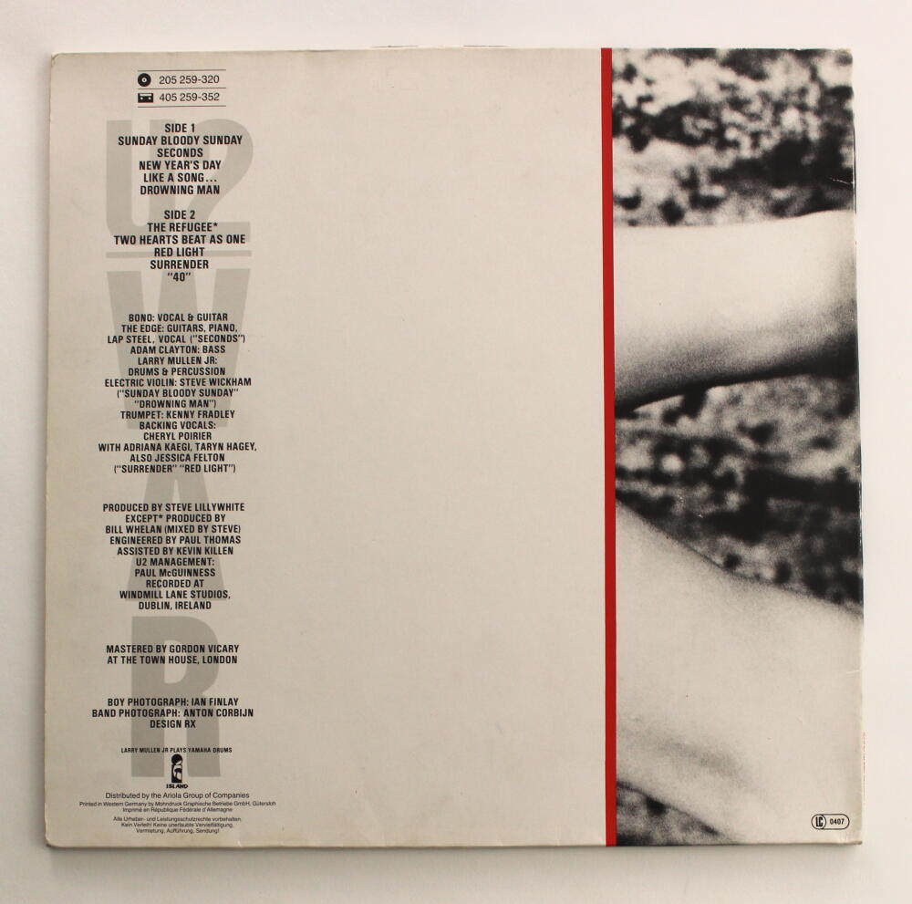 BONO U2 SIGNED AUTOGRAPH ALBUM VINYL RECORD W/ ORGINAL ART SKETCH