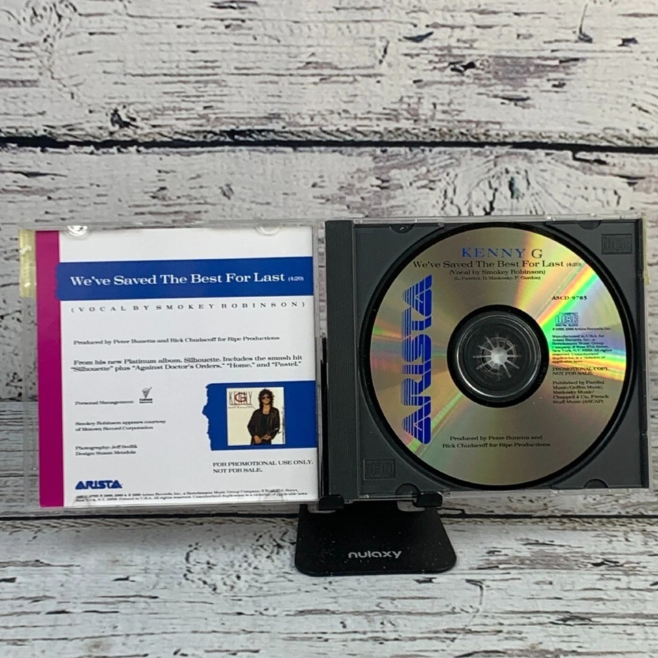 Kenny G - We've Saved The Best For Last [1988 CD] Vocal By Smokey Robinson Promo - Imagem 4 de 4