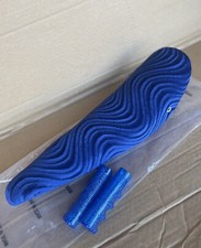 Bicycle Banana Seat 20" Lowrider Bike Velour Blue Fabric  Blue Sparkle Grips