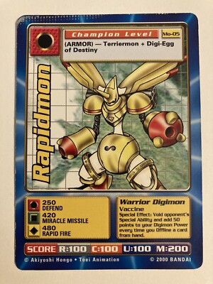 Digimon Rapidmon Card Mo-05