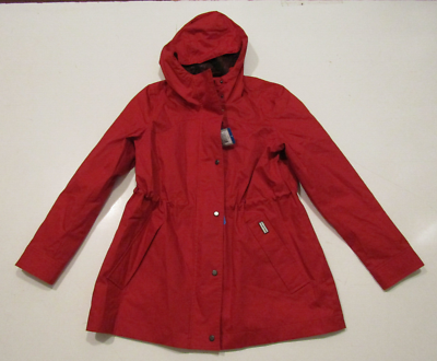 HUNTER Red Water Resistant Smock Jacket Rain Coat Womens Sz Medium M NWT