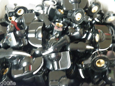 100 Stück Hühnerkopf Zeigerknopf schwarz Vox Verstärker elektronisch KNO-122 707g 5T6