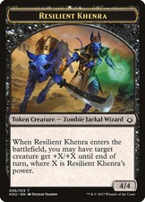 Resilient Khenra Token - 6 / English / Lightly Played
