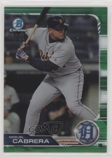 2019 Bowman Chrome Green Refractor 93/99 Miguel Cabrera #23 s3g