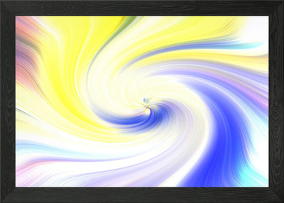 Colorful Twirl Effects Framed Wall Art Poster Canvas Print Picture