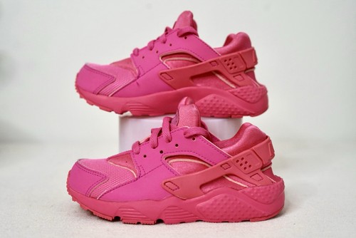 Nike Huarache Run (GS) Zapatos Niño Pequeño Talla 11c Rosa Fucsia Tenis Atléticos - Imagen 2 de 11
