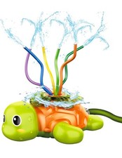 Splash Spinning Tortoise Sprinkler Kids Yard Water Fun Open Box
