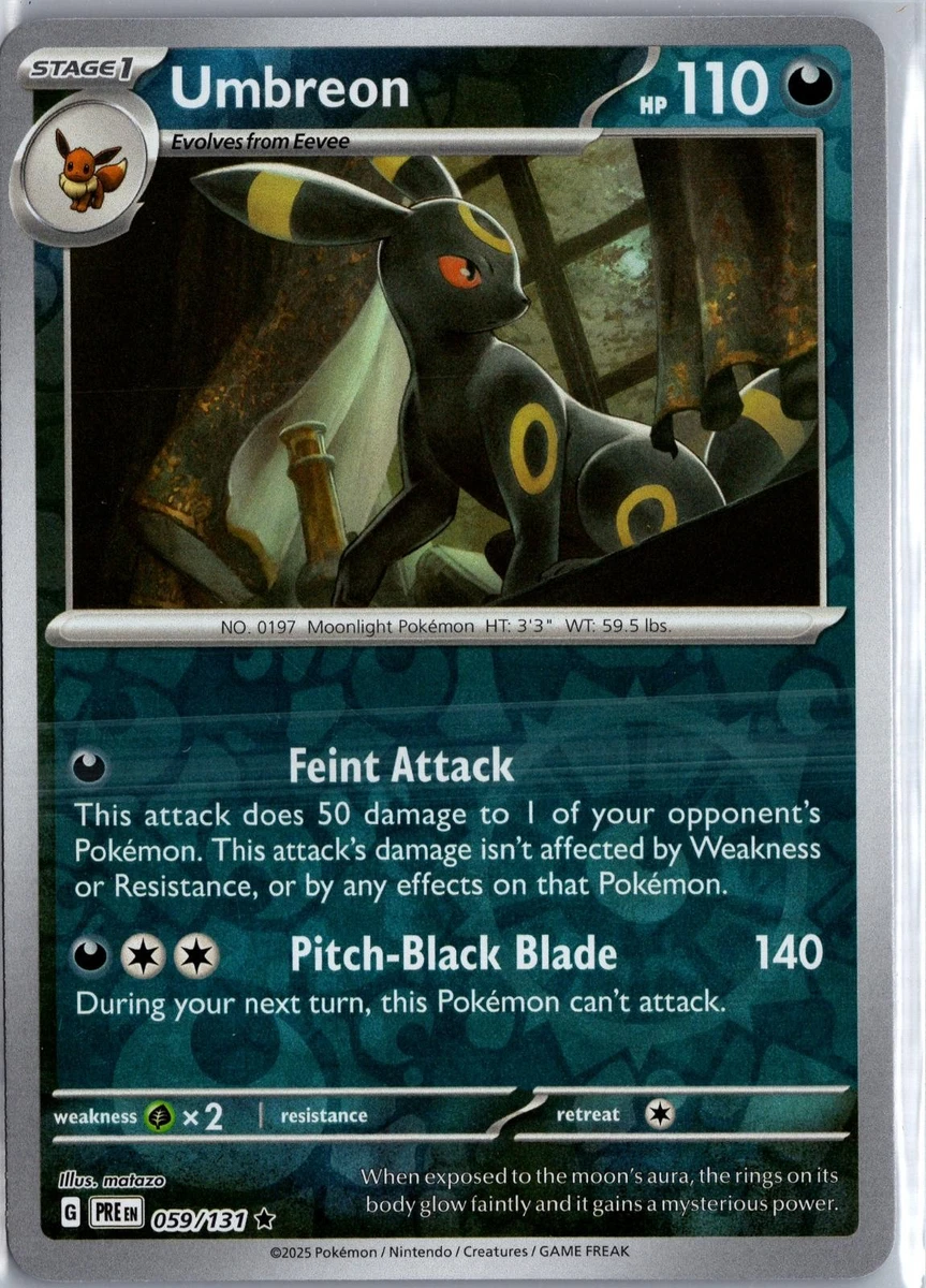 Umbreon Pokmon Individual Cards for sale - eBay