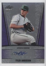 2011 Leaf Metal Draft Purple Prismatic 2/25 Tyler Anderson #AU-TA1 Auto 1u6