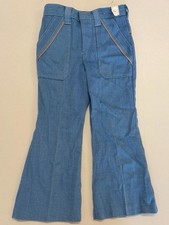 NWT Vintage 70s Denim Jeans Flare Bell Bottoms Irregulars Size 6