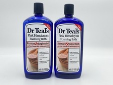Dr Teal  s Foaming Bath with Pure Epsom Salt, Restore  Replenish 34 oz Pack of 2
