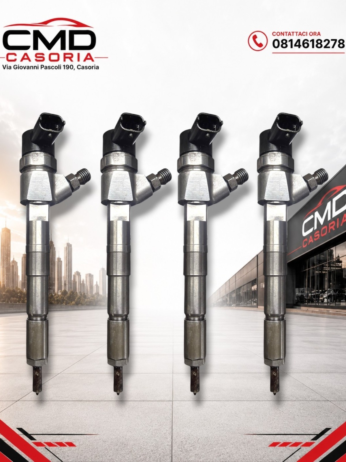 4 Iniettori Bosch 0445110111 Alfa Romeo 1.9 JTD 147 156 166 Fiat Stilo Lancia...