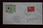1958 Sweden Football World Cup cover Paraguay Jugoslavia Soccer Match postmark
