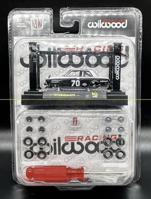 M2 Machines Model Kit Series Wilwood Racing 1970 Datsun 510 Black & White 22-33