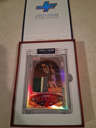 Giannis Antetokounmpo Jersey Fusion All Sport 2021 Game Used Swatch.  4/25