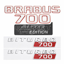 Brabus 700 Rocket Edition Badge Kit Biturbo Full Set Emblems Mercedes Benz