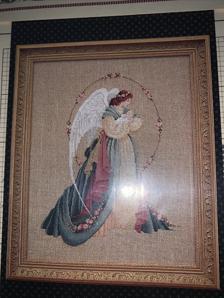 "Guardian Angel" L&L18 Lavender & Lace Cross Stitch chart Marilyn Leavitt-Imblum - Image 2 of 4