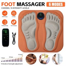 3D EMS Foot Massager With Controller 6 Modes 15 Intensity Levels For Home Office