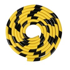 Yellow  Black Foam Corner Guards 196.9in, Self-Adhesive Wall Edge Protectors fo